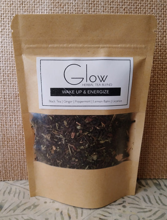 'Glow' Loose Leaf Herbal Tea Blend - Wake up & Energize